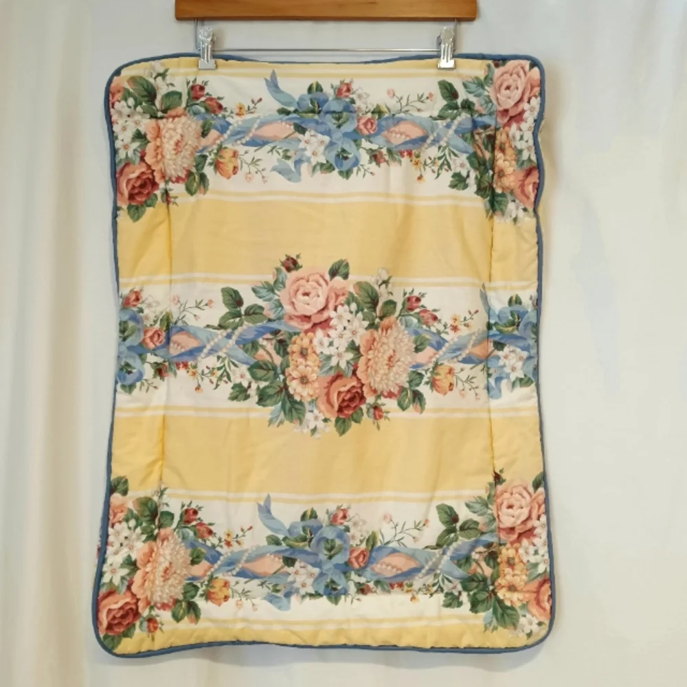Croscill Vintage Princess Floral & Wide Stripe Standard Shams **Single**